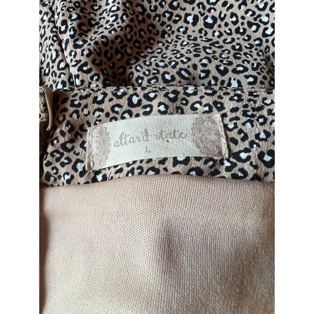 Altard State Skirt Womens Large Animal Print Ruffle Flirty - Picture 7 of 9